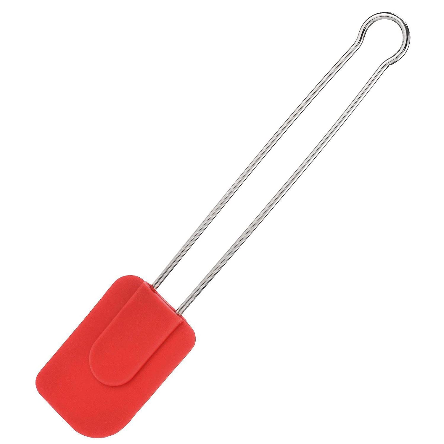 Westmark Cooking and Dough Scraper with Silicone Head, Length: approx. 28.5 cm, Large, Silicone/Stainless Steel, Silicone, Red/Silver, 15462270