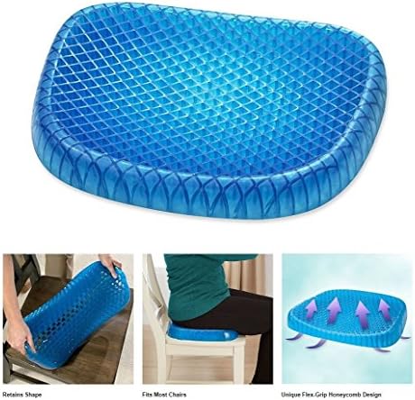 iMustbuy Pain Relief Seat Cushion Breathable Support Seat Absorbs Pressure Points for Tailbone & Back Pain Honeycomb Design Suitable for All