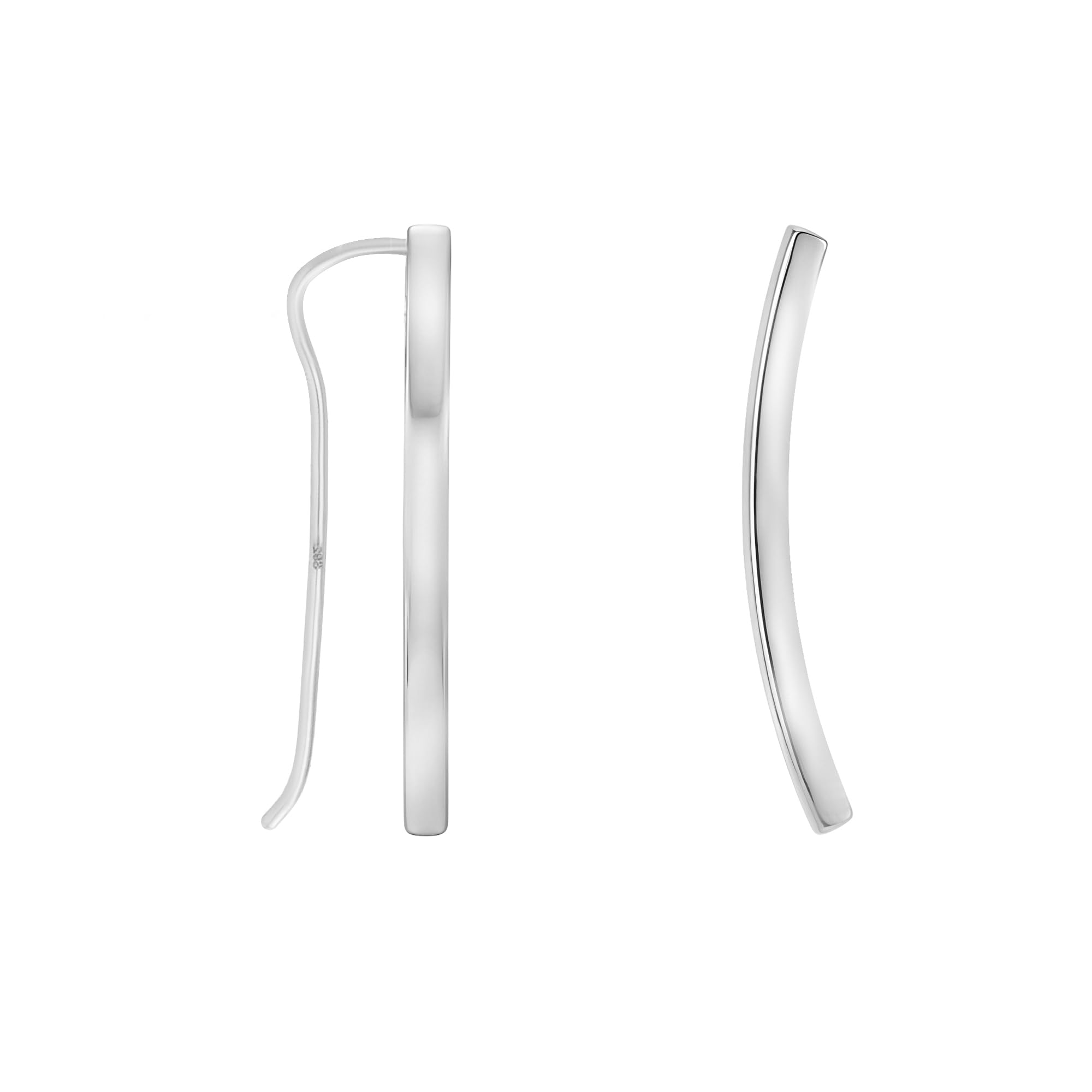 SOFIA MILANI - Women's Earrings 925 Silver - Curved Ear Climber - E0520