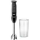 Braun MQ5000 Vario Hand Blender Stick &ndash; 21-Speed Handheld Immersion Blender with Turbo Boost, Stainless Steel Blades, SplashControl, EasyClick System, 400W, Hand Blenders for Smoothies