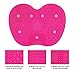 TailaiMei Makeup Brush Cleaning Mat,Set of 2 Silicone Cosmetic Washing Tool with Suction Cups(Pink)