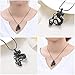 constantlife Cremation Jewelry for Ashes Stainless Steel Dragon Memorial Jewelry Cremation Ash Urn Necklace Urn Pendant for Man Women (Black)