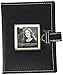 Pioneer Photo Albums 24 Pocket Sewn Leatherette Frame Cover Album with Strap Closure for 4 by 6-Inch Prints, Black