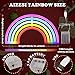 AIZESI Rainbow Neon Lights,Rainbow Christmas Lights,Neon Wall Light Battery Operated/USB Bedroom,Desk,Bar,Birthday Party,Living Room,Girl Room,Wedding Bathroom Party Festival Decorations