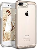 iPhone 8 Plus Case / iPhone 7 Plus case, E LV Anti-Scratch Clear Crystal Series Slim Dual Layer Protective [Shock Absorbent] Case Cover for Apple iPhone 7 Plus / iPhone 8 Plus [GOLD]