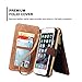 iPhone 7 Plus Wallet Case, Premium PU Leather Zipper Cellphone Purse [Card Slots] [Stand] [Wrist/Shoulder Strap] Detachable Cover for Apple iPhone 7 Plus 5.5