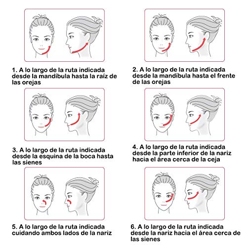 Strumento portatile di bellezza del viso per il sollevamento del viso, la rimozione delle rughe, la cura della pelle, la promozione efficace della crema e l\'assorbimento