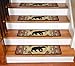 Dean Premium Carpet Stair Tread Rugs - Black and Red Bear Cabin Lodge 31