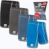Real Men Athletic Underwear with ABCD Pouch - 1, 3 or 4 Pack with 6, 7 and 9 inch Inseam Nylon Boxer Briefs - XS to 5XL