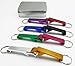 Shapenty 8 Colored Pocket Aluminum Metal Split Key Ring Chain Keychain Claw Bar Soda Beverage Beer Bottle Opener Wedding Party Favor Gift Set, 8 Pieces/Box