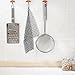 Iapetus Cast Iron Cleaner - XL 8×6 inch Stainless Steel (316 Grade) Chainmail Scrubber-for Waffle Iron Pans ,Seasoned Pan,Grill - Best Pot Brush (8×6 inch)