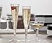 Party Essentials Hard Plastic Two Piece 4-Ounce Champagne Glasses, Clear, 50 Count
