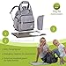 Diaper Bag Backpack - Travel Diaper Bag - Small Diaper Bag - Baby Diaper Backpack - Newborn Diaper Bag for Girls Boys - Maternity Nappy Bag for Women Men - Dad Diaper Bag Organizer Grey - Bookbag