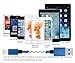 Mribo 3pcs 6FT 8Pin Lightning Cable Nylon Braided Extra Long USB Cord Charging Cable for iphone 6s, 6s plus, 6plus, 6,5s 5c 5,iPad Mini, Air,iPad5,iPod on iOS9.(Blue).
