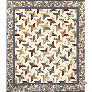 Pattern~All Stars Quilt Pattern by Cozy Quilt Designs
