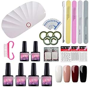 Amazoncom Gel Polish Nail Art Tools Manicure Set Of Uv Lamp 40