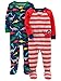 Carter's Baby Boys' 2-Pack Cotton Footed Pajamas, Crab/Dino, 12 Months