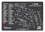 Cerus Gear H&K Vp9 Schematic Promat, Charcoal Gray/Pink