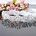 FANGZHIDI Rhinestone Applique for Wedding Dress Bridal Belt Embellishment-Silver
