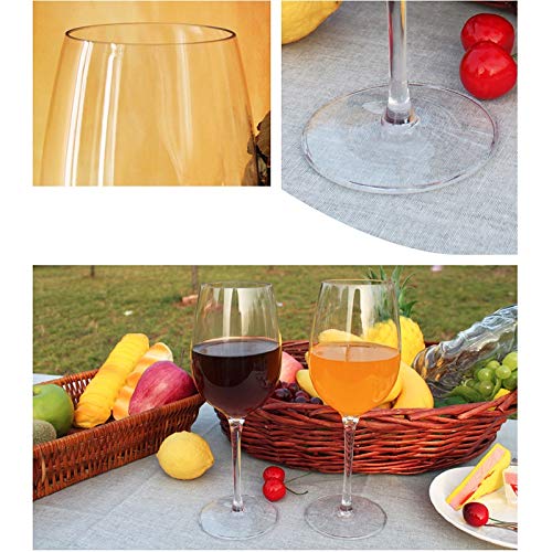 Home+ Whisky gläser, 2ST Kunststoff Rotweingläser Cocktailglas Weingläser Saft-Wein-Trinkgläser Cups Startseite Hochzeit… – Bild 5