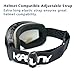 Kasliny Ski Goggles, Snow Goggles Snowboard Over Glasses Goggles for Men, Women & Youth - UV400 Protection and Anti-Fog - Double Grey Spherical Lens Comfortable for Skating Skiing Snowmobiles - Black