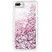 Caka 8 Plus Case, 7 Plus Glitter Case Girly Women Flowing Luxury Bling Glitter Sparkle Liquid Floating Soft TPU Case for 7 Plus 8 Plus (5.5 inch) (Rose Gold)