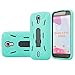 Studio 6.0 HD Case, SOGA® [Ribbed Protection Series] Armor Kickstand Case Hybrid Hard Skin Phone Cover for BLU Studio 6.0 HD D650A (NOT Compatible With BLU STUDIO 6.0 LTE) - Black/Teal