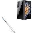 BoxWave Stylus Pen Compatible with Honor Magic V2 - AccuPoint Active Stylus, Electronic Stylus with Ultra Fine Tip - Metallic Silver