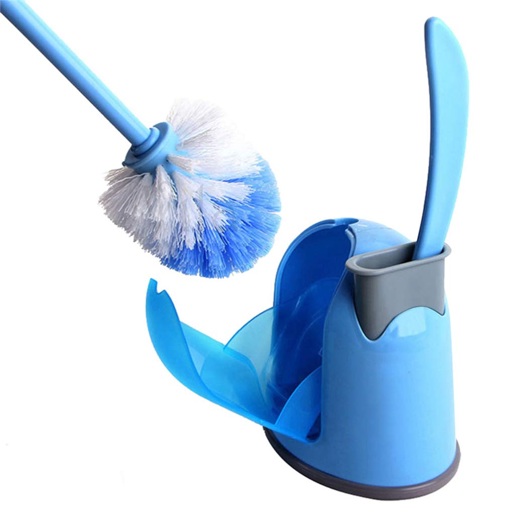 99.9% Germs Killer 2-in-1 Toilet Brush -- Big Brush to clean toilet - Small Brush to clean groove and corner - Supplementary Drip Tray for Drainage - Compact, easy storage Toilet Brush