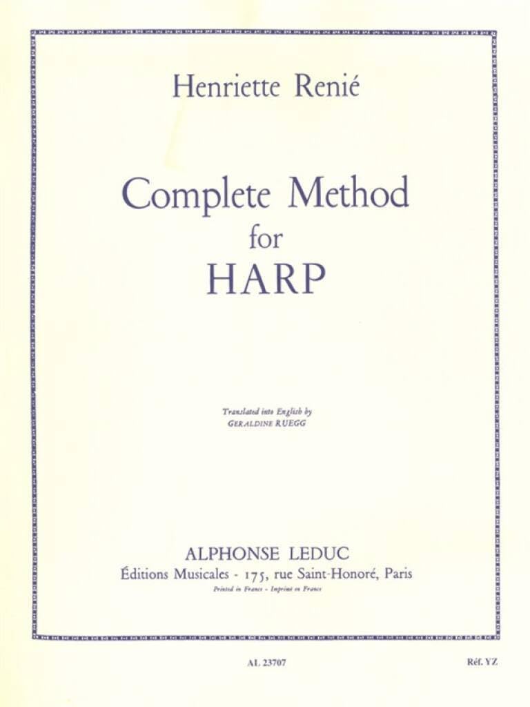 Henriette Renie: Methode Complete (Harp Solo) — image 1