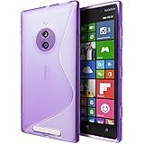Nokia Lumia 830 Case, Cimo [Wave] Premium Slim TPU Flexible Soft Case For Nokia Lumia 830 (2014) - Purple