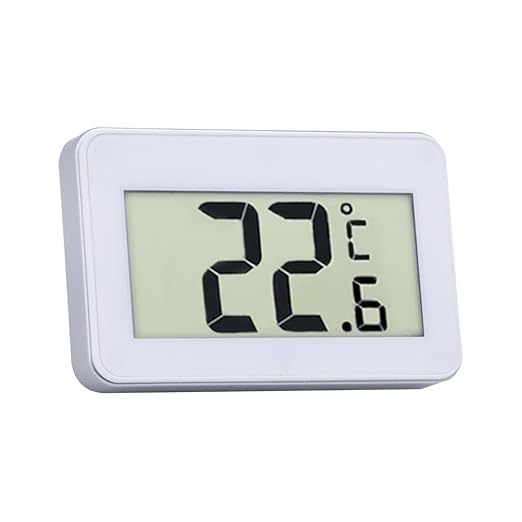Kawn Magnetic Thermometer for Room Frige Temperature Gauge Tester White