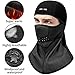 KINGBIKE Balaclava Ski Face Mask Windproof Waterproof Men Women Warm Hood Winter Masks Thermal Micro-polar Fleece for Cold Cycling Skiing Motorcycle Snowboard Tactical Hunting (Black)