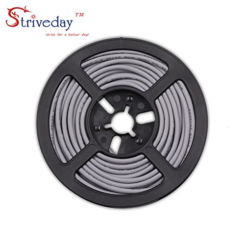 Striveday™ 2547 26 AWG 5 Meter black 4-core Control Cable Copper Wire Shielded Audio Cable Headphone Cable Signal Line