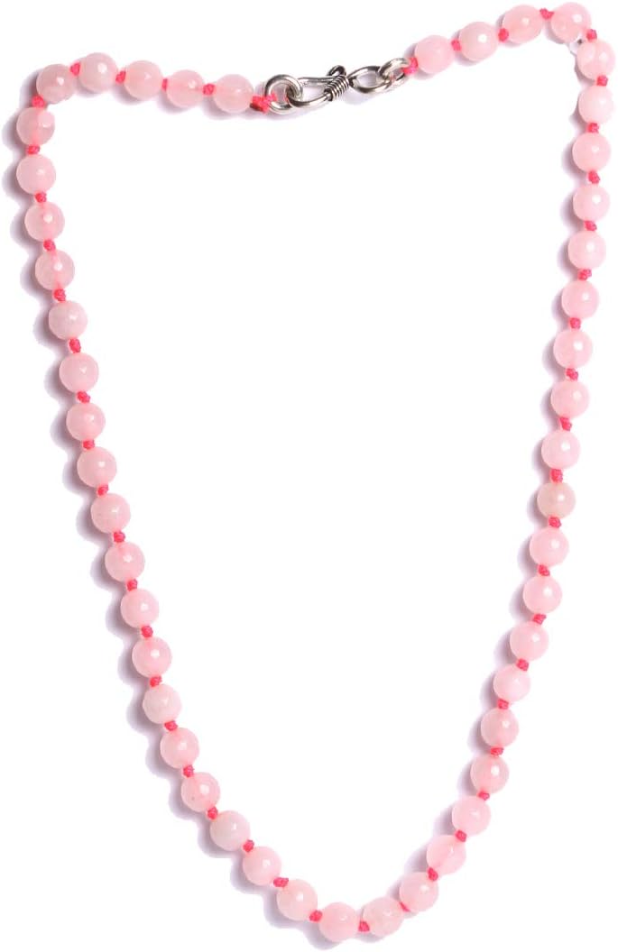 SHIVA CRYSTAL REIKI Rose Quartz Necklace Gemstone mala Onyx Meditation Aura Healing Spiritual Positive Energy
