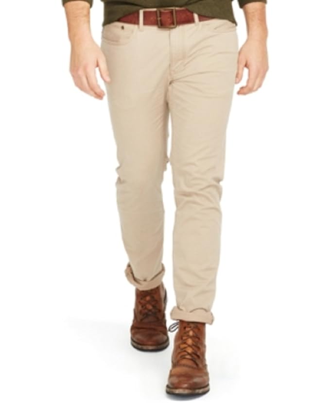 Polo Ralph Lauren Mens Straight Chino Boating Khaki Pants 40 X 32 at Amazon Menâs Clothing store