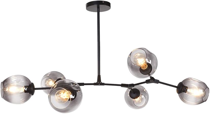 GDLight Moderne 6-Head Molecular Kronleuchter Nordic Glass Shade Magic