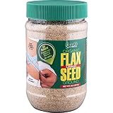SANAR ORGANIC GROUND FLAX SEED LINAZA, Omega 3 6 9, DEITARY FIBER - LIGNANS, ...