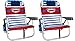 2 Tommy Bahama Backpack Cooler Chair with Storage Pouch and Towel Bar (Red/White/Blue & Red/White/Blue)thumb 1
