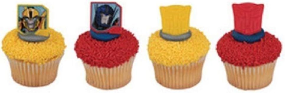 12 Transformer Mission Complete Party Cupcake Ring New
