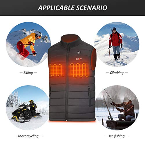 IHeat Heated Vest for Men and Women,Lightweight USB Charging Heating