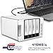 LILIONGTH TerraMaster D4-310 USB3.0 Type C External Hard Drive 4-Bay RAID Enclosure Supports 2 Sets of RAID Storage with 2 USB3.0 HUB’s (Diskless)