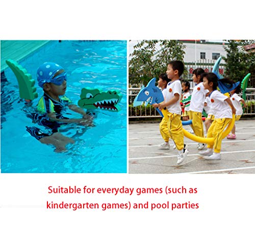 BlueSpace 3 Pack Ride On Toys for Kids Water Aquatic Pool Float Swim Noodles Sport Fitness Water Accessories for Swimming Training - Thumbnail 3