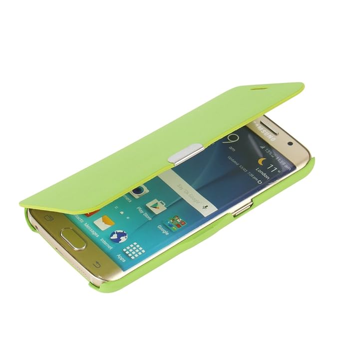 MTRONX für Samsung Galaxy S6 Edge Hülle, Case Cover Schutzhülle Tasche Etui Klapphülle Magnetisch Dünn Leder Folio Flip für S