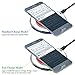 YOUSHARES Fast Wireless Charger, [Sleep-Friendly] Qi Wireless Charging Pad for All Qi Enabled Device (Quick Charge Feature for Samsung Galaxy S6 Edge Plus, Note 5), Red