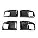 RT-TCZ for Jeep JK Inner Door Handle Cover Bowl Trim Fit for Jeep Wrangler JK JKU 2011-2017 4DR Black Carbon Fiber Grain Interior Accessories 4pcs