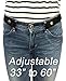 Adjustable Invisible Belt No Buckle Jeans Pants Dresses Men/Women(33