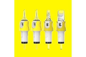 HAWINK Tattoo Needles Finger Ledge Cartridges 40Pcs Mixed #12 Standard Round Liner 3RL 5RL 7RL 9RL 11RL EN05S-FG-40KIT-C