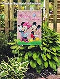 Flagology.com, Disney, Mickey Mouse & Minnie Mouse, Happy Easter Mickey & Minnie, Easter, Outdoor/Indoor, Printed on Both Sides, Spring, Officially Licensed Disney (12.5