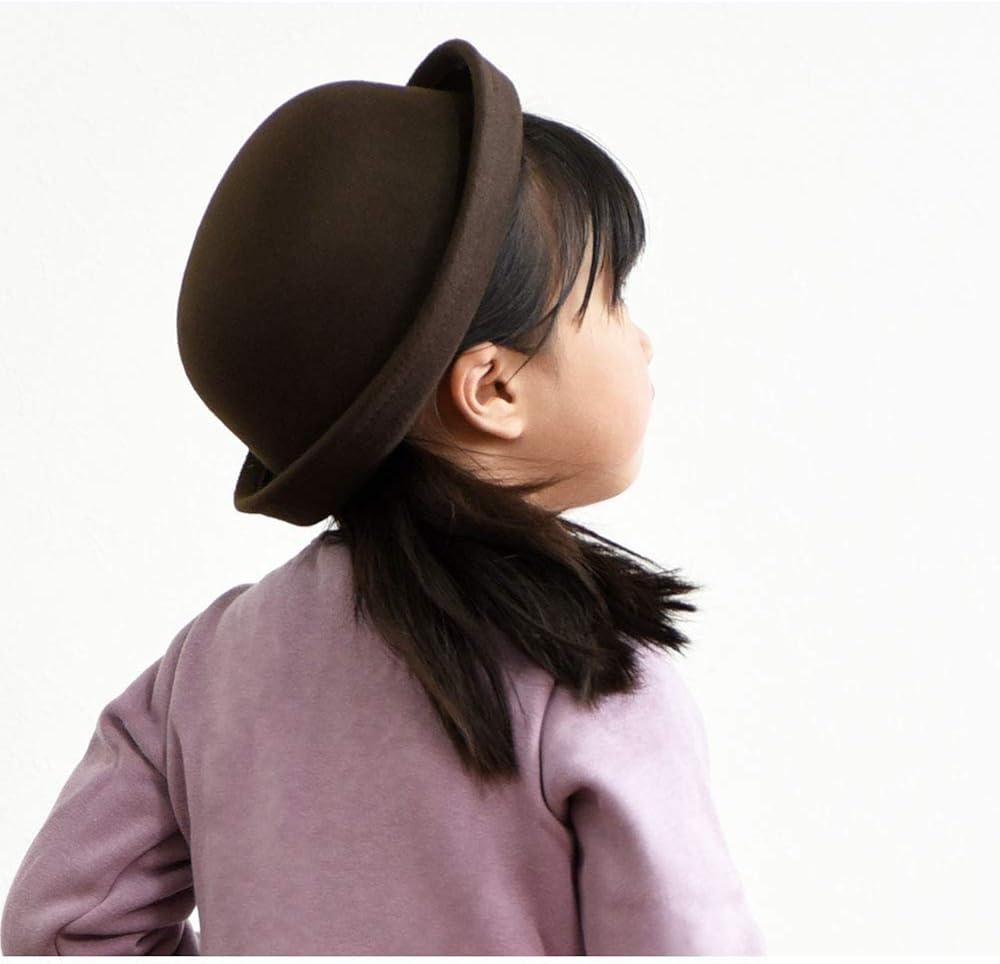 Amazon Co Jp Plus Nao プラスナオ ボーラーハット シンプル 無地 つば付きハット 親子コーデ レディース キッズ 男の子 女の子 Kids 帽子 ぼうし 秋冬 服 ファッション小物